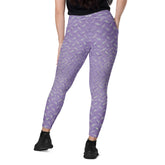 Chenille Charge Texture Crossover Leggings with Pockets